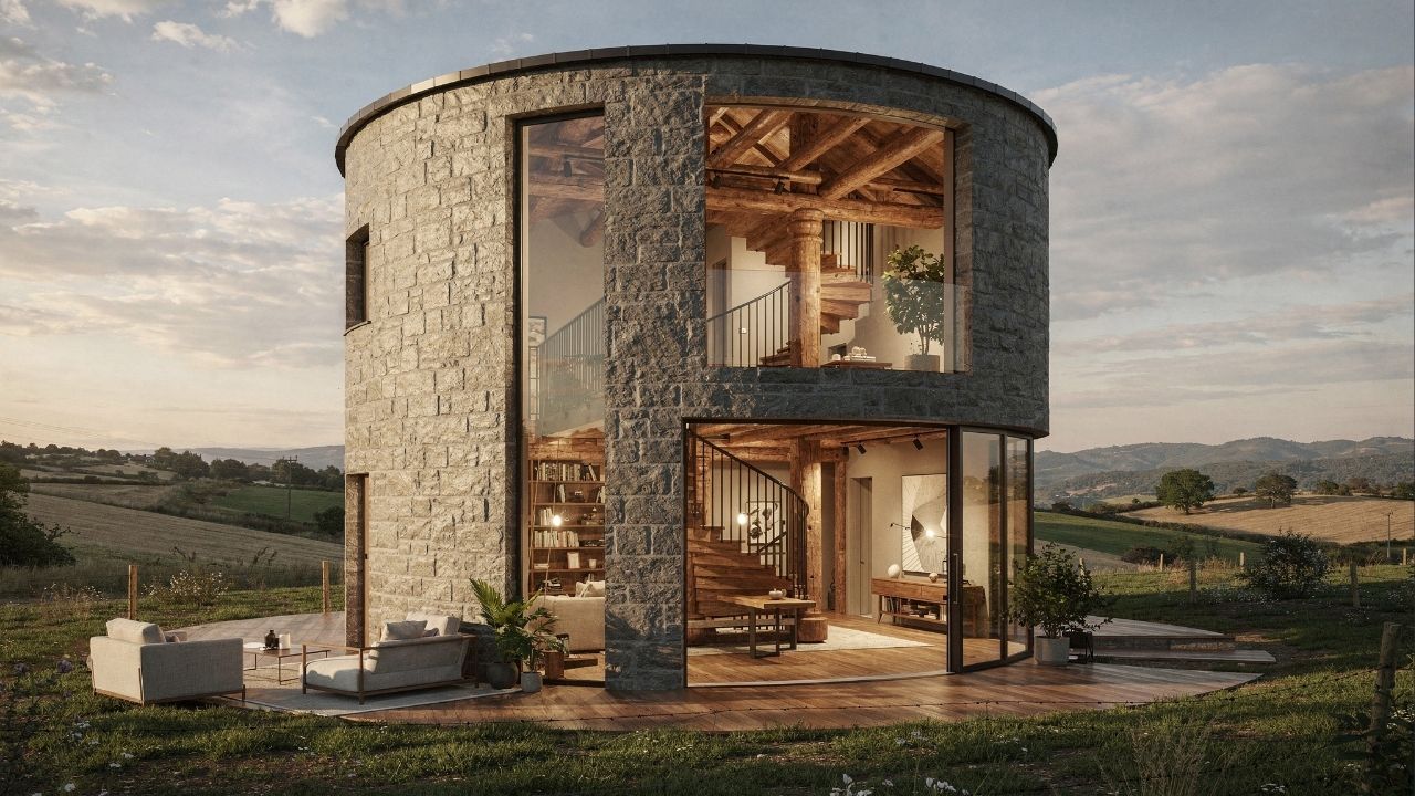 Dois irmãos transformaram silo histórico de 1909 em residência de luxo