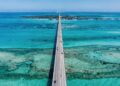 Ponte na Flórida ganha fama por seus 11 km sobre o mar, pois suas 448 vigas de concreto unem as ilhas em um cenário cinematográfico único