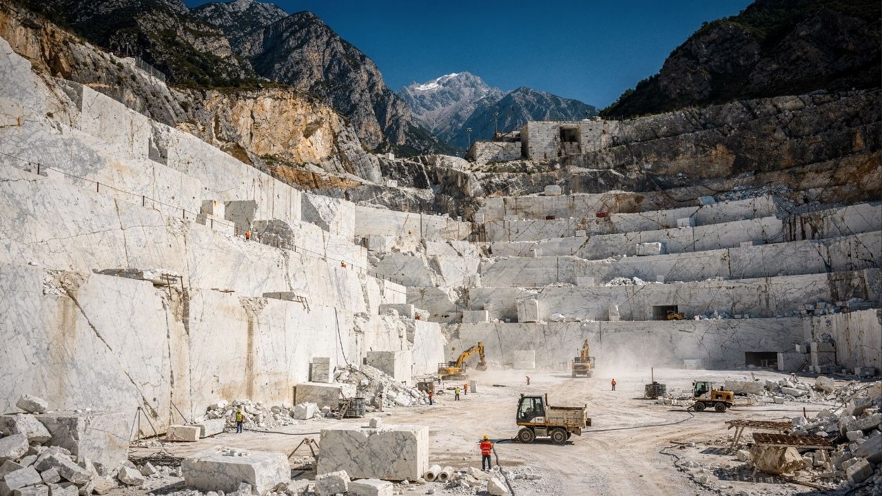 Esqueça o mármore comum, pois esta rocha branca pura de 2.000 anos vestiu o David, sendo a obra-prima eterna de Michelangelo