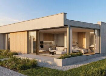 Projeto de 65 metros quadrados aposta em lavabo na entrada, armários planejados e piso contínuo para ampliar a sensação de espaço