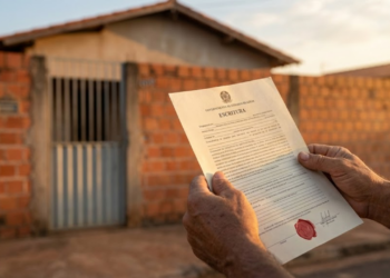 Trem de manutenção com oitocentos metros de extensão renovando trilhos ferroviários