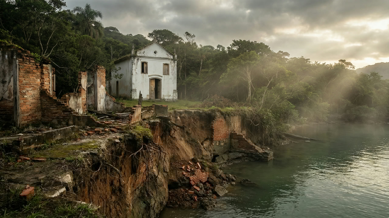 Ararapira: la villa fantasma que el mar se llevó en Brasil