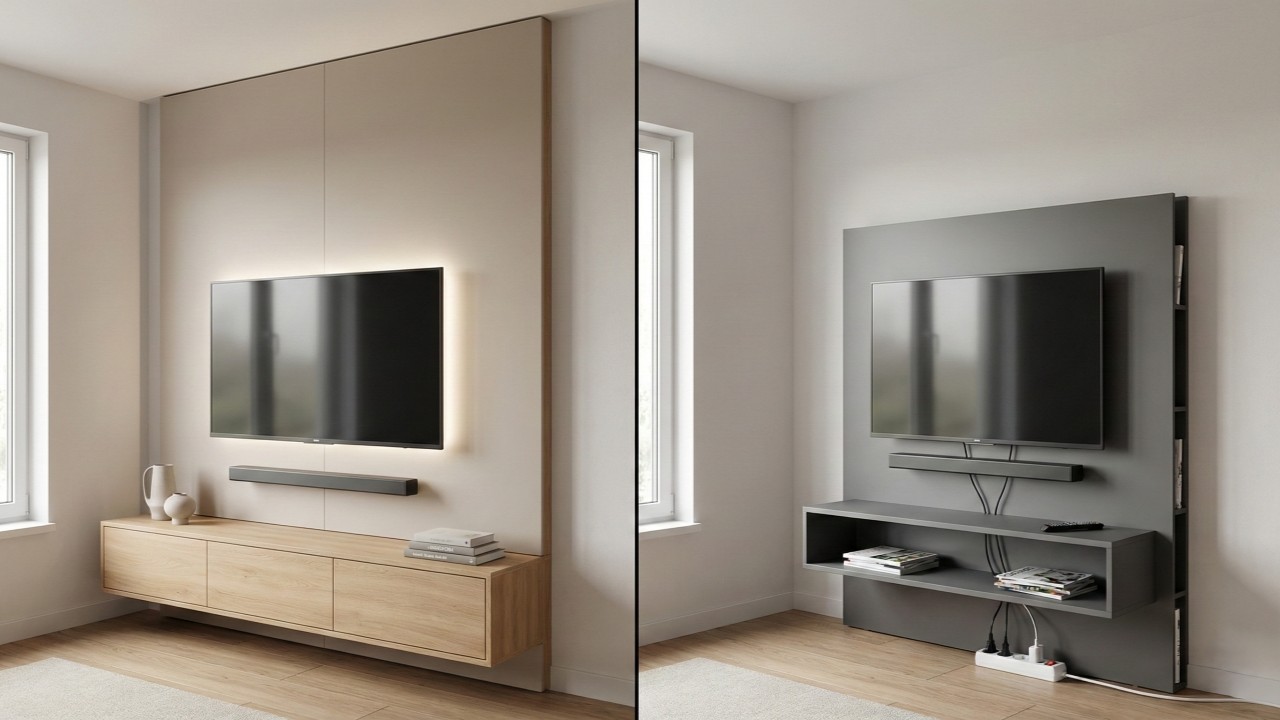 Quanto custa painel de TV sob medida e quando ele compensa mais que o modelo pronto