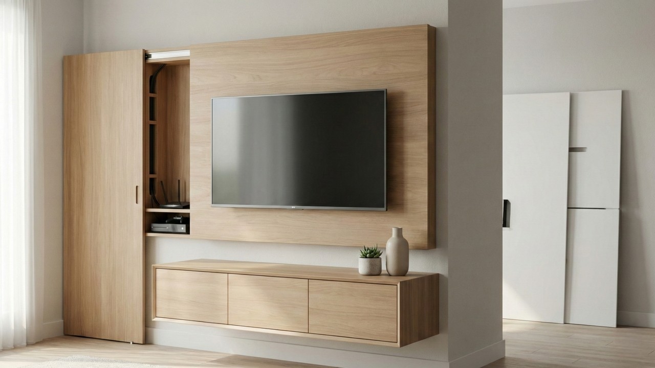 Quanto custa painel de TV sob medida e quando ele compensa mais que o modelo pronto