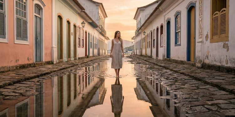 O primeiro sítio misto da América Latina pela UNESCO: a cidade de 1667 onde o mar invade as ruas de propósito para limpar o calçamento de pedra