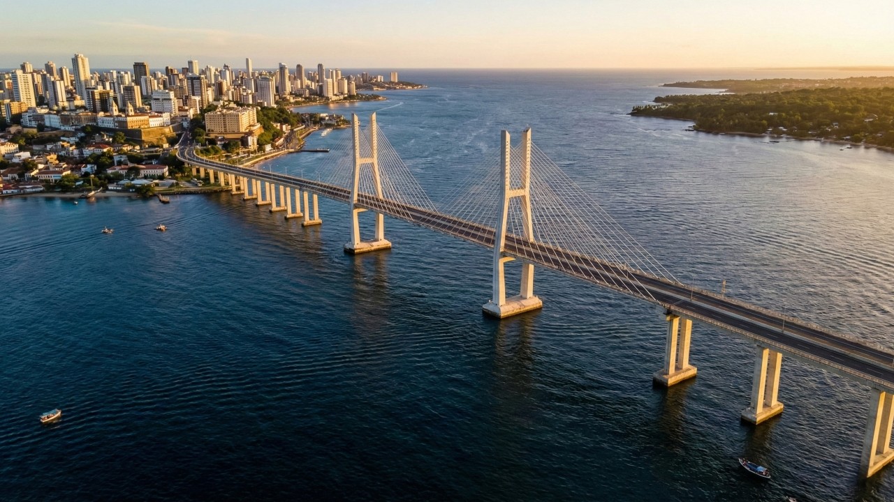 Maior ponte da América Latina com 12km sob o mar que liga Salvador a Itaparica obra histórica destravada pela China