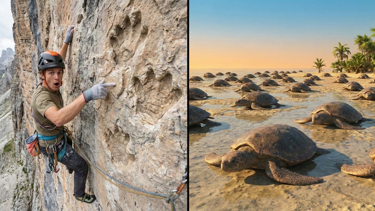 Alpinistas encontram "estrada de ossos" de 80 milhões de anos na Itália e descobrem fuga em massa de criaturas gigantes