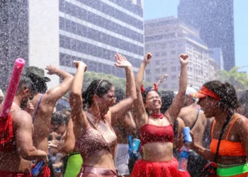 Bloco da favorita no centro do Rio de Janeiro. Foto: Tomaz Silva/Agência Brasil