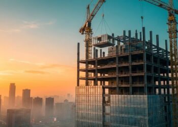 Localizado na China, o edifício de 30 andares foi completamente montado em apenas 15 dias, totalizando 360 horas de trabalho em canteiro