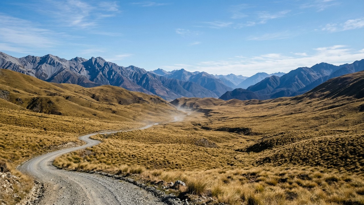 Estrada na Nova Zelândia percorre 200 km por uma fazenda gigante; aberta apenas no verão, a Molesworth Road cruza vales e montanhas isoladas