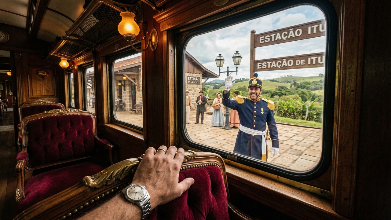 A viagem de 7 quilômetros que dura quase 1 hora: o trem turístico de São Paulo que transporta os passageiros direto para o Brasil Império