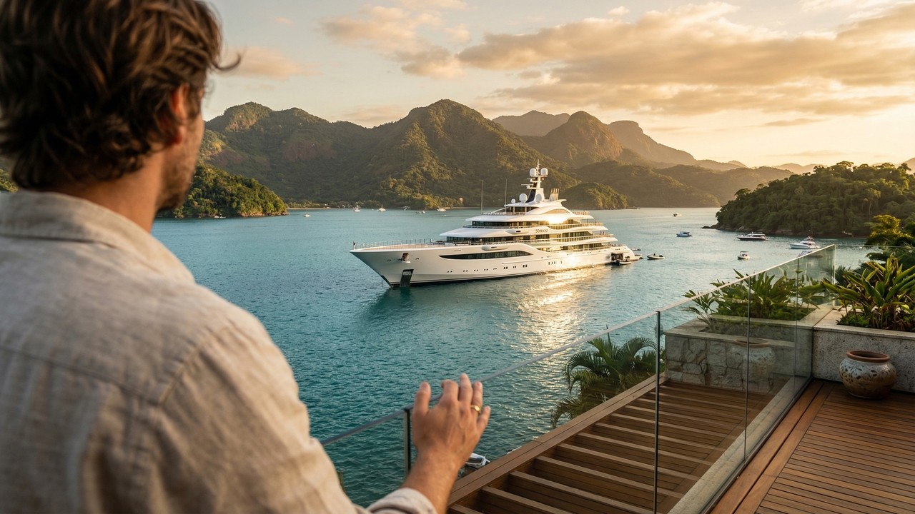 Com apartamentos de 60 milhões de reais, o maior "iate-condomínio" do mundo tem 222 metros e permite que bilionários morem no oceano