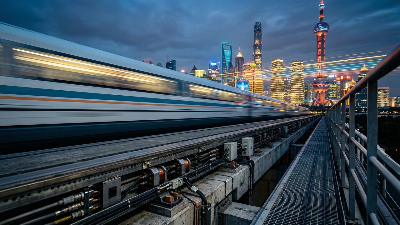 Com velocidade de 431 km/h e tecnologia de levitação magnética, o trem de Xangai flutua sobre os trilhos, sendo o mais rápido do mundo em operação