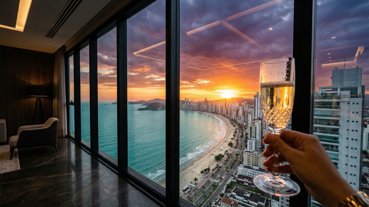 Com 290 metros de altura e 84 pavimentos, o One Tower em Balneário Camboriú tornou-se o maior arranha-céu residencial de toda a América Latina