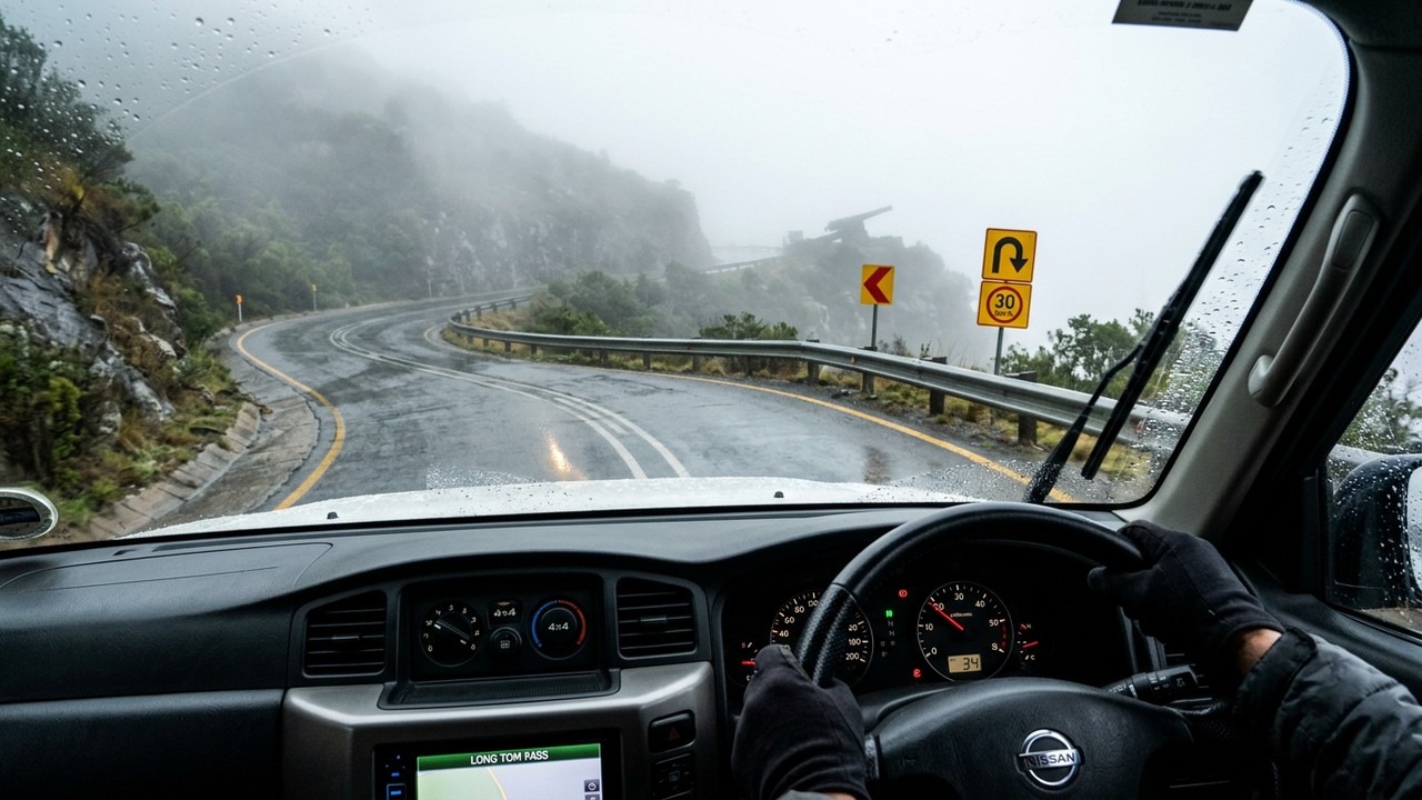 Rodovia na África do Sul ganha fama por seus 2.150 metros de altitude, pois o trajeto de 56 km possui curvas de 180 graus entre abismos e neblina