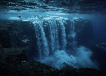 A maior cachoeira do mundo tem 3 mil metros de altura e fica completamente submersa no fundo do oceano