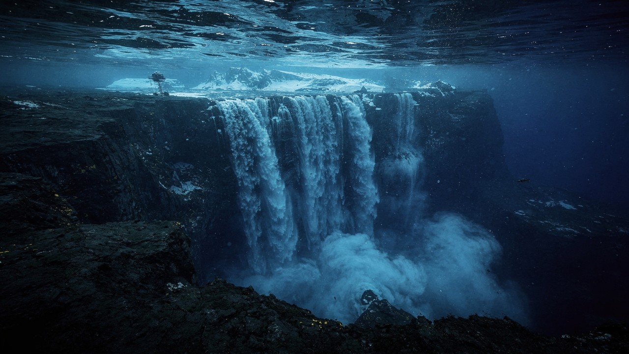 A maior cachoeira do mundo tem 3 mil metros de altura e fica completamente submersa no fundo do oceano
