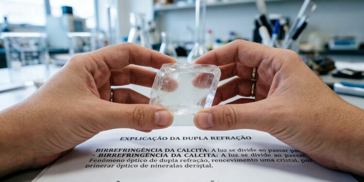 Esqueça o vidro e o quartzo, pois este cristal duplica as imagens e move a indústria do cimento, sendo a base da construção mundial