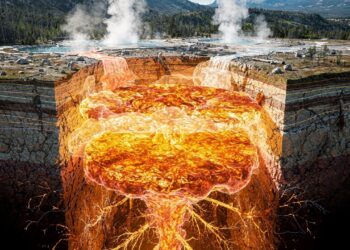 O "monstro" de lava sob os Estados Unidos: tomografia sísmica revela um segundo reservatório de magma no supervulcão capaz de encher o Grand Canyon 11 vezes