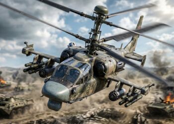 O helicóptero letal que suporta tiros de calibre 23 mm e consegue rastrear 128 ameaças simultaneamente no radar