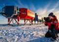 A base científica futurista na Antártida, construída sobre esquis gigantes, que foge sozinha das rachaduras de gelo