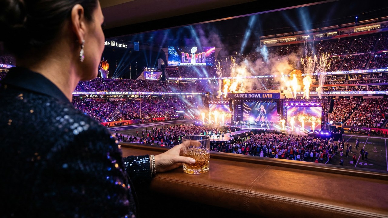 Com acesso a camarotes de luxo e buffet de alta gastronomia, a experiência VIP no Super Bowl oferece exclusividade no maior evento esportivo dos EUA