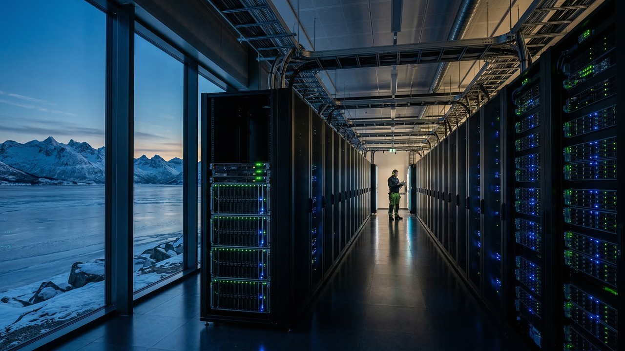 Gigantes da tecnologia estão escondendo os seus maiores data centers dentro de cavernas geladas no Círculo Polar Ártico