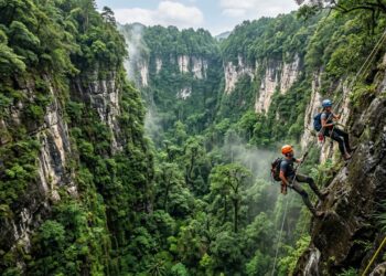 O mundo perdido no fundo de um buraco chinês: exploradores descem 192 metros na terra e encontram uma floresta primitiva inteira intocada pela humanidade