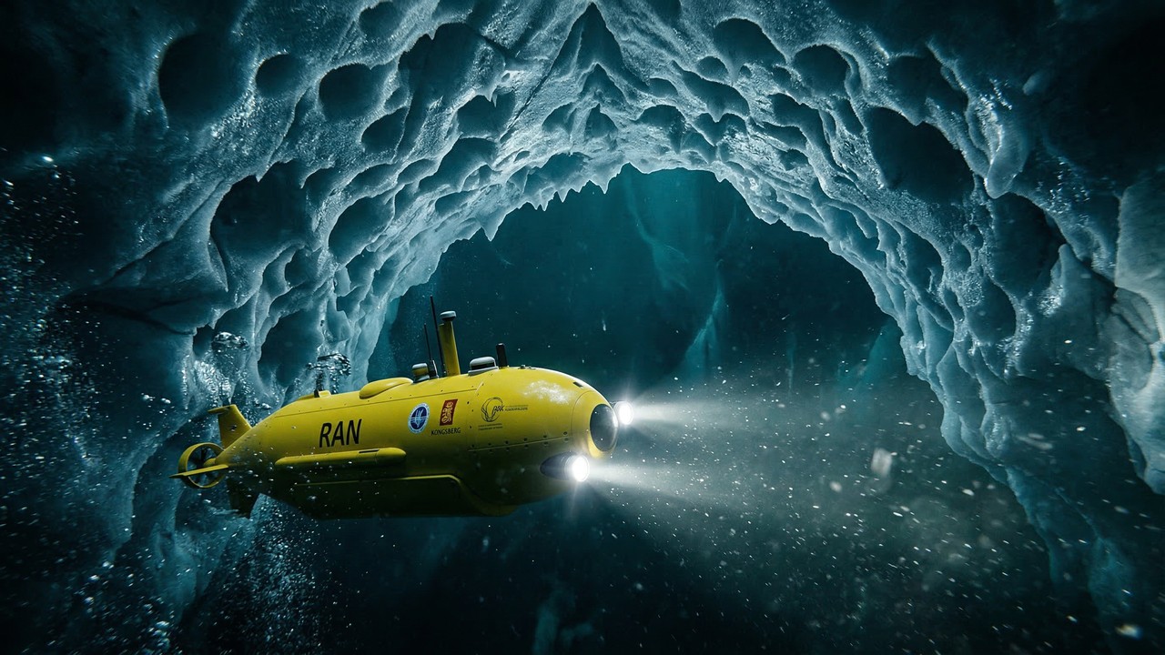 Submarino autônomo encontra estruturas nunca vistas sob o gelo da Antártida e desaparece misteriosamente