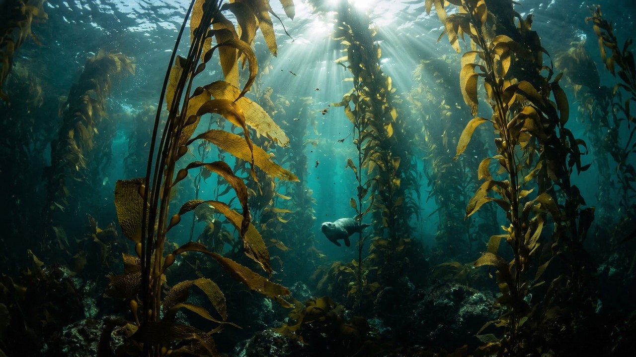 Florestas submersas gigantes com "árvores" que crescem 60 cm por dia formam verdadeiros labirintos no fundo do mar