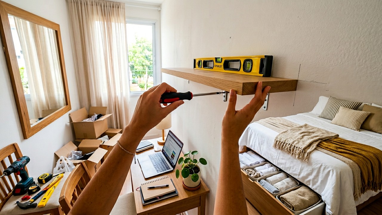 O segredo dos arquitetos para ganhar muito mais espaço em quartos pequenos sem quebrar paredes