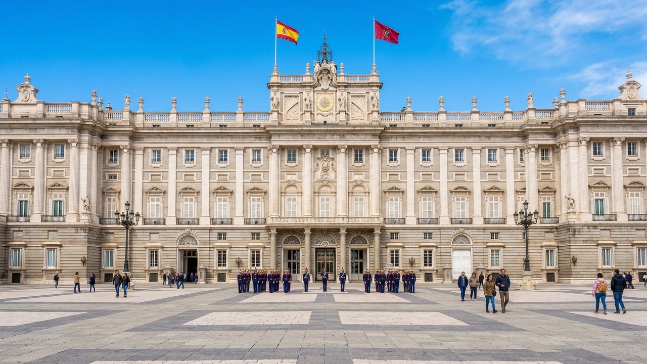 Com 135.000 metros quadrados de área e 3.418 quartos, o palácio de 1735 tornou-se a maior residência real da Europa Ocidental e o símbolo do luxo na Espanha