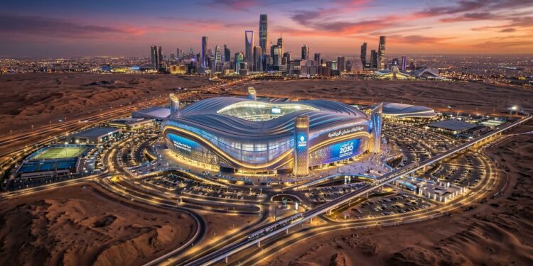Com a construção de 11 novas arenas e um estádio a mais de 300 metros de altura, a Arábia Saudita projeta a Copa mais futurista de todos os tempos em 2034