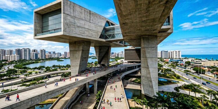 Com seus 97 mil metros quadrados de concreto e projeto de Portzamparc, a Cidade das Artes tornou-se o maior complexo cultural do Rio e um ícone do modernismo