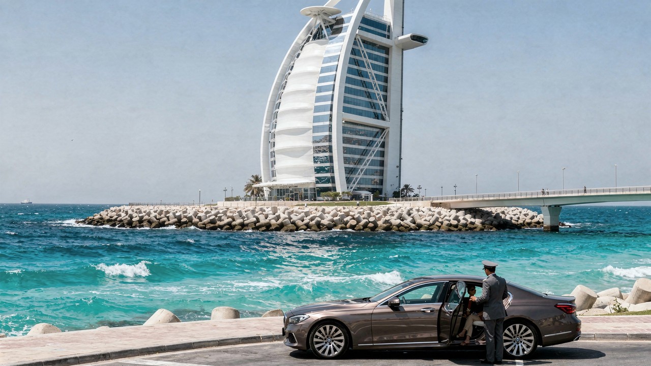 Com 321 metros de altura e formato de vela, o Burj Al Arab tornou-se o hotel mais luxuoso do mundo e um marco da arquitetura moderna sobre o mar