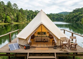 Adeus tijolos: este é o projeto de cabana mais barato do mundo com energia solar e vista para o lago