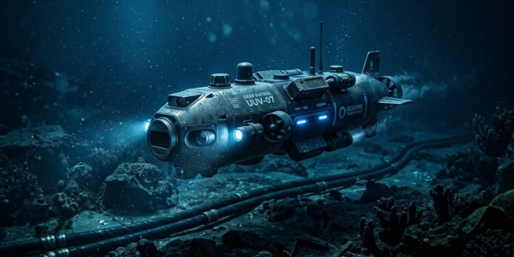 O robô submarino que patrulha o oceano sozinho por semanas sem ninguém pilotando