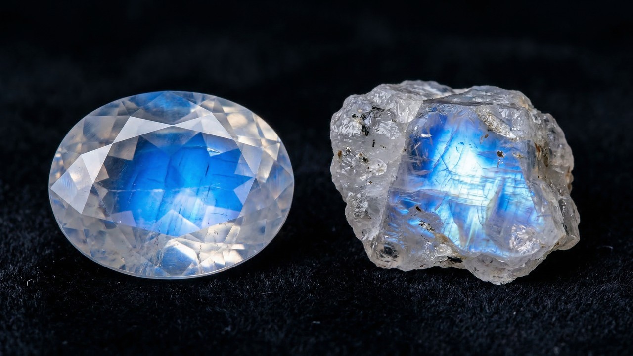 Esqueça a pérola, pois esta gema brilha com luz própria e possui um reflexo azulado único, sendo a obra-prima do brilho na geologia