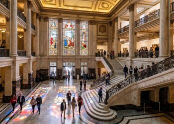 Com seus vitrais de 1939 e arquitetura neoclássica, o edifício da Caixa Cultural, na Praça da Sé, tornou-se um marco histórico em São Paulo