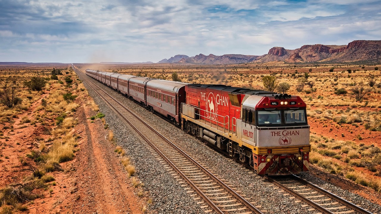 Esse trem atravessa a Austrália inteira por três dias seguidos passando por desertos quase sem vida
