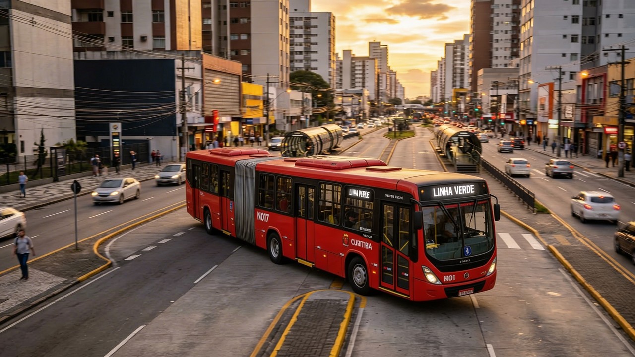 Com impressionantes 28 metros, o gigante biarticulado Volvo B340M leva 270 passageiros de uma vez e roda mais de 300 km diários nos corredores das capitais