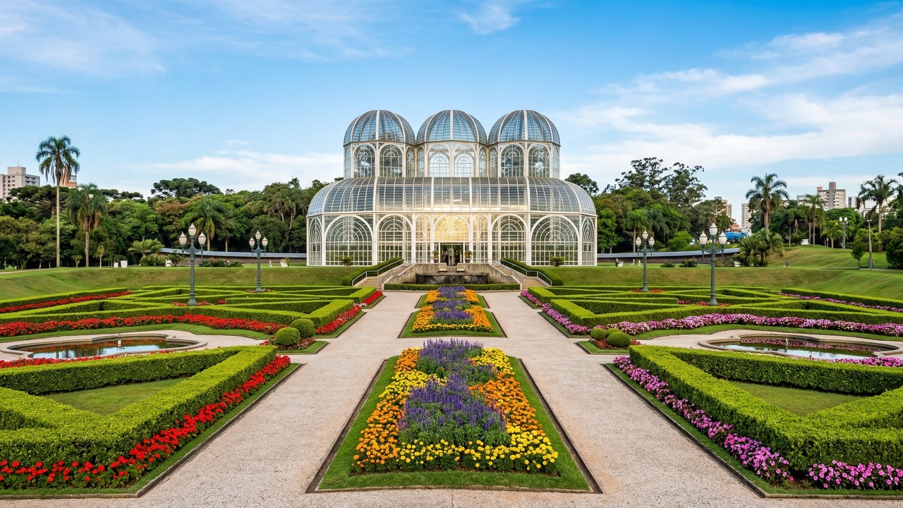 Com sua estrutura de metal e vidro inspirada no Palácio de Cristal de Londres, a estufa de 1991 tornou-se o maior cartão-postal de toda Curitiba