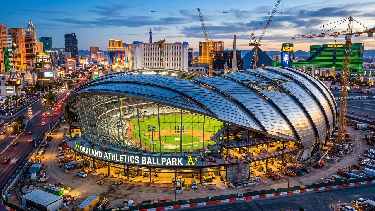 Com custo de US$ 1,75 bilhão e design inspirado em um tatu esférico, o novo estádio da MLB em Las Vegas terá a maior janela de vidro de todo o mundo
