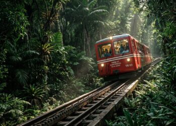 Inaugurado em 1884, o trem ecológico de 3,8 quilômetros que corta a Mata Atlântica e sobe a montanha mais famosa do país em 20 minutos