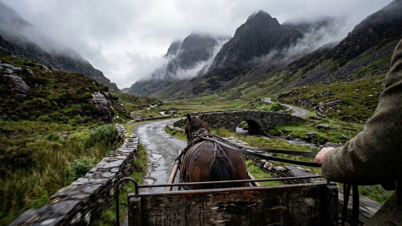 Estrada na Irlanda ganha fama por seu estreito, pois seus 11 km entre montanhas de 1.000 m de altura formam o desfiladeiro mais místico de Killarney