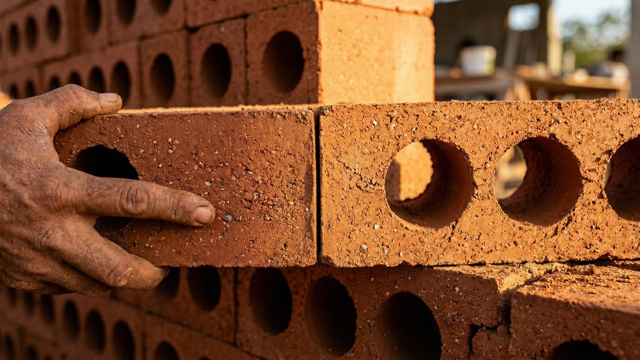 O método do “tijolo de encaixe” feito de terra prensada que reduz o custo da obra em 40% e dispensa argamassa