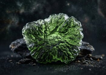 Esqueça a esmeralda, pois este vidro verde caiu do espaço e nasceu de um impacto de meteoro há 15 milhões de anos, sendo um tesouro cósmico