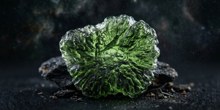 Esqueça a esmeralda, pois este vidro verde caiu do espaço e nasceu de um impacto de meteoro há 15 milhões de anos, sendo um tesouro cósmico