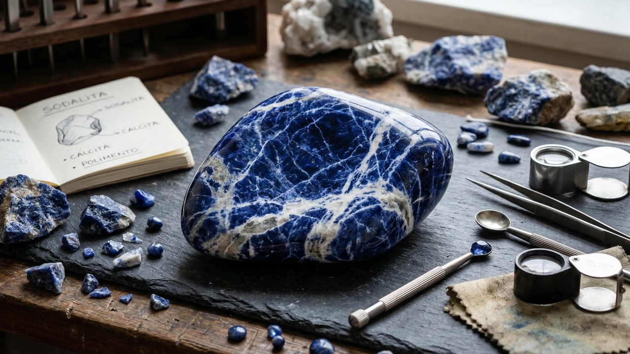 Esqueça o lápis-lazúli e a safira, pois esta gema azul profunda é rica em sódio, sendo a obra-prima da decoração moderna