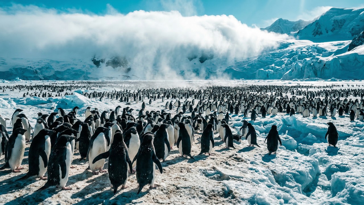 Estudo revela que o guano de pinguim auxilia no resfriamento do planeta ao formar nuvens gigantescas na Antártida